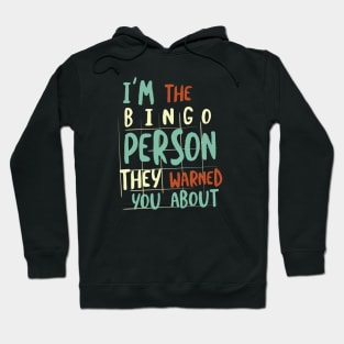 Funny Bingo Person Hoodie